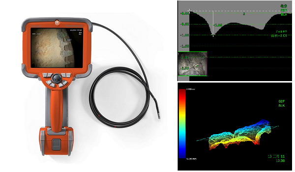 工業(yè)內(nèi)窺鏡的缺陷測量功能